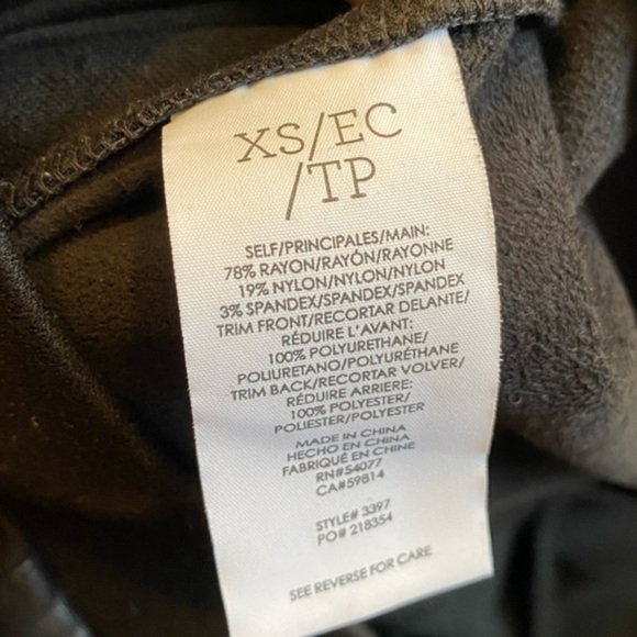 Cabi bexley black faux leather 3397 leggings - Picture 9 of 12